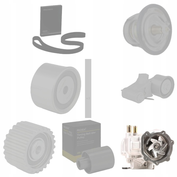 KIT COURROIE DISTRIBUTION POMPES À EAU RIDEX 3096W0423 VERS SUBARU FORESTER (SG)
