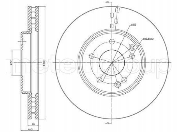 DISCOS PARTE DELANTERA MERCEDES CLASE C W203 1.8-3.2 00-07 S203 1.8-3.2 01-07 