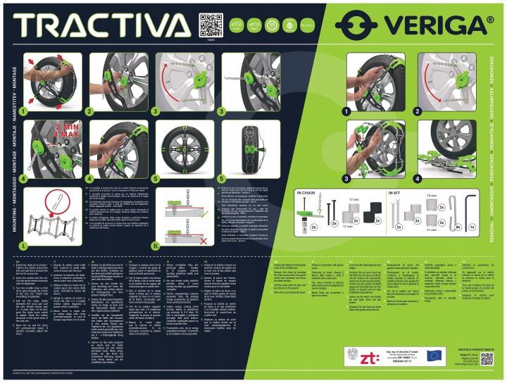 LANCUCHY SNIEGOWE VERIGA A30 KN T-A30 TRACTIVA AUTO