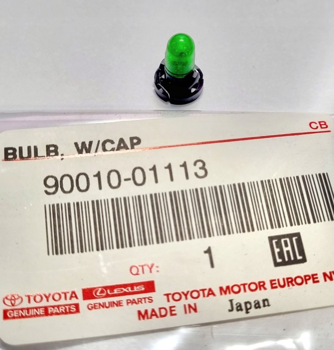 TOYOTA YARIS 05- AMPOULE ÉCLAIRAGES PANNEAUX 9001001113 ORIGINAL