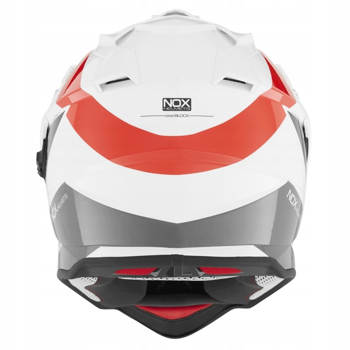 NOX N312 BLOCK CASCO PARA MOTOCICLETA CROSS + PINLOCK XS 