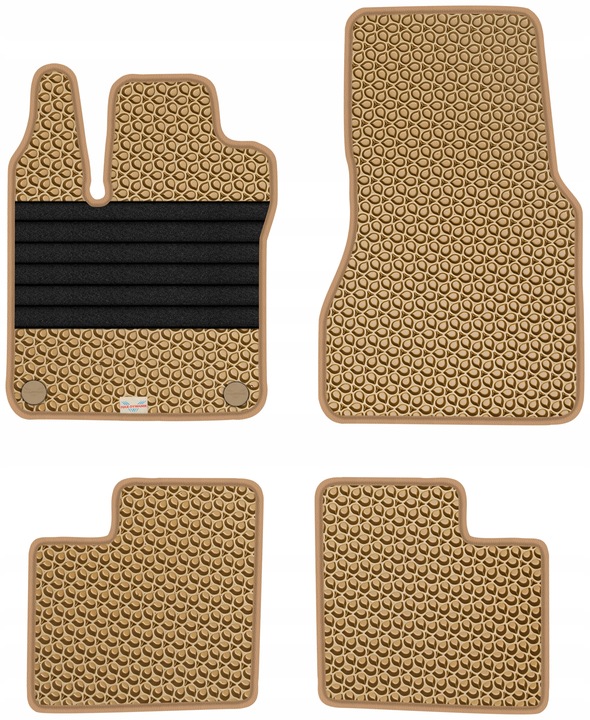 RENAULT TWINGO 3 2014- ALFOMBRILLAS GOMA PARA COCHE EVA COLOR BEIGE 