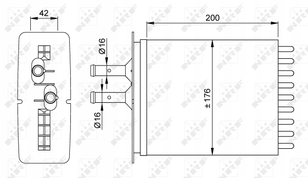 CHAUFFAGE FIAT PUNTO 93-00 NRF
