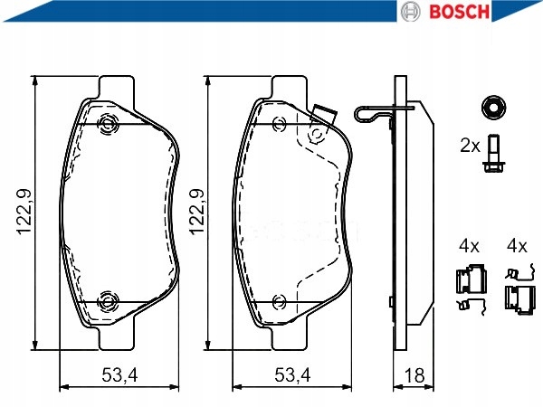 BOSCH SABOTS DE FREIN DE FREIN OPEL ADAM 1.0 photo 2 - milautoparts-fr.ukrlive.com