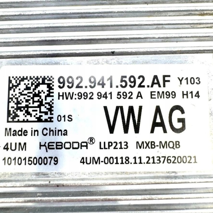 CONVERTISSEUR XÉNON VOLKSWAGEN PASSAT B8 992941592AF