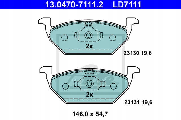 DISCOS ZAPATAS PARTE DELANTERA ATE AUDI A1 SPORTBACK 