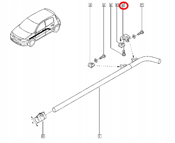FISCHER SUPPORT SILENCIEUX RENAULT MEGANE