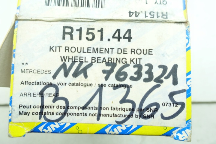SNR SNR R151.44 KIT ROULEMENT ROUES