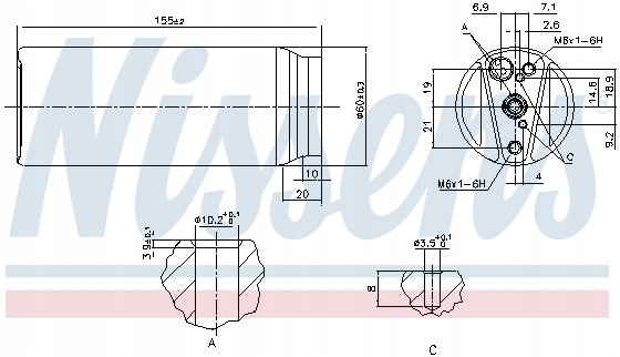 DESHUMECTADOR NISSENS 95063 