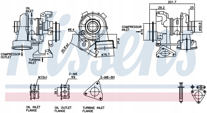 TURBOCOMPRESSEUR NEUF AVEC ENSEMBLE JOINT D'ÉTANCHÉITÉ 93081 NIS