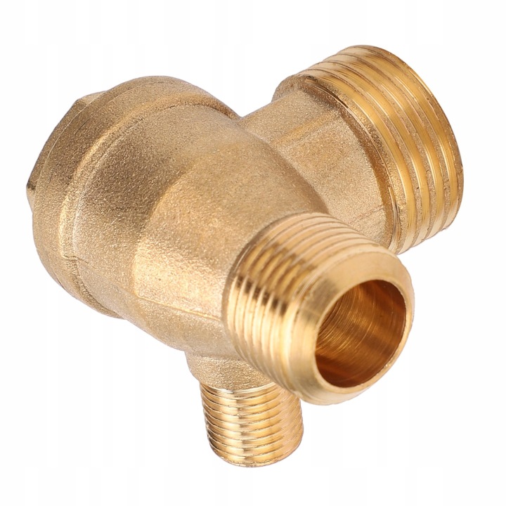 SOUPAPE INVERSE EN LAITON 1 SPOSOB RÉGLABLE CONNEXION ACCESSOIRES VERS POMPE AIR 1/2X3/8X10