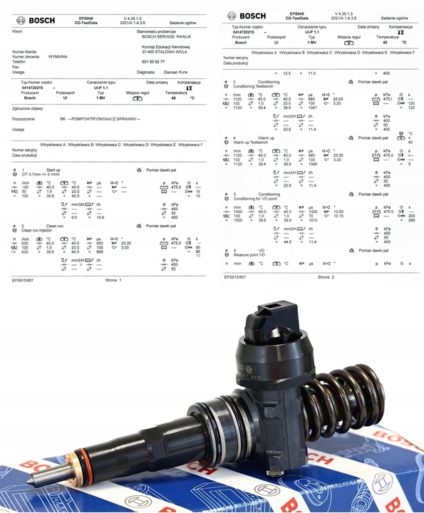 FUEL PUMP AND INJECTOR VW NOZZLE 1.9TDI BKC BXE 105KM AG photo 2 - milautoparts-fr.ukrlive.com