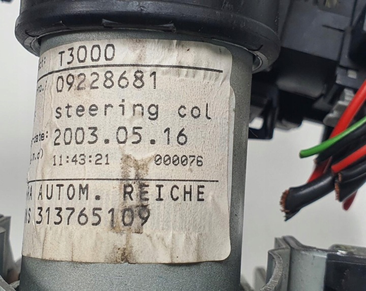 CONTACTEUR D'ALLUMAGE COLONNE CLÉ BERTONE OPEL ASTRA II G 313765109