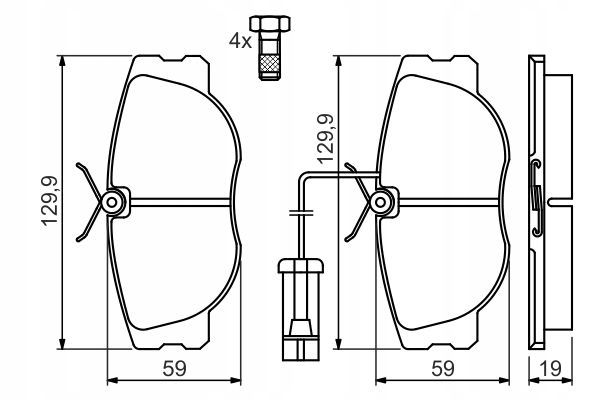 ZAPATAS DE FRENADO PARTE DELANTERA ALFA ROMEO 155 2.0 