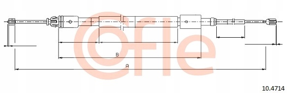 COFLE 10.4714 CABLE BRAKES MANUAL photo 1 - milautoparts-fr.ukrlive.com