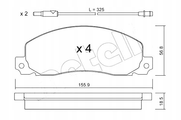 PADS BRAKE RENAULT TRAFIC 84-01 CZUJ METELLI 