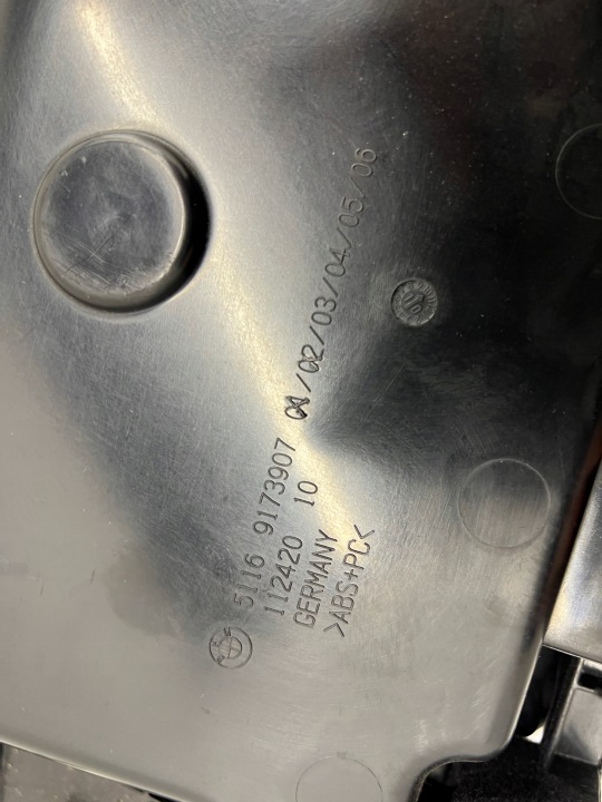 BMW 5 F10 F11 BOÎTE À GANTS PASSAGER NOIR EUROPE 51169173907 9173907