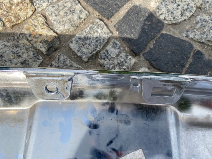 MERCEDES 204 GLK DIFFUSEUR DOUBLURE PARE-CHOCS CHROME ARRIÈRE 2048857423 ORIGINAL