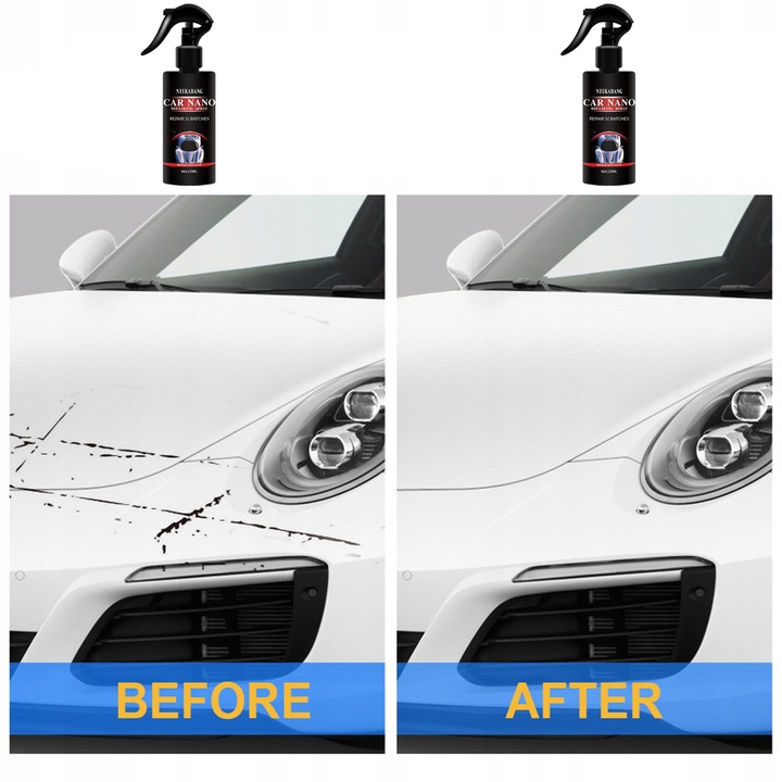 2 PIEZAS CAR NANO REPAIR SPRAY WOSK AUTO 120ML 