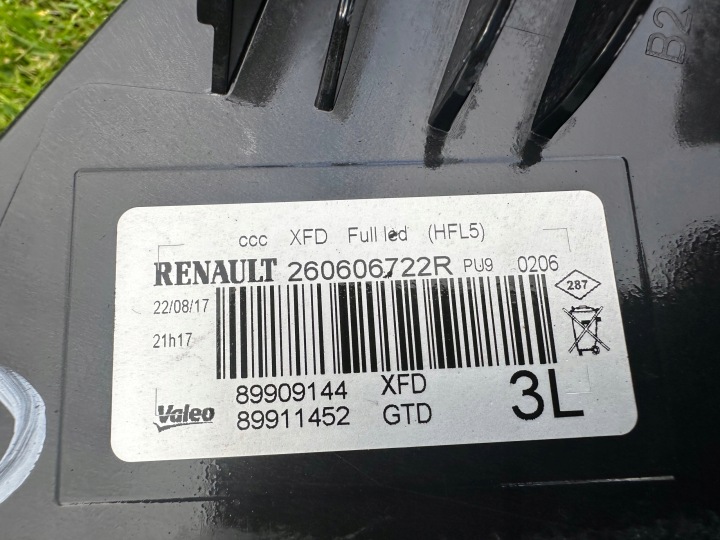 RENAULT TALISMAN 15-19 260606722R 260100184R PHARE GAUCHE DROITE AVANT AVANT