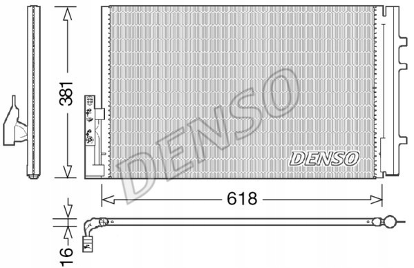 RADIATOR AIR CONDITIONER DENSO DCN05014 photo 1 - milautoparts-fr.ukrlive.com