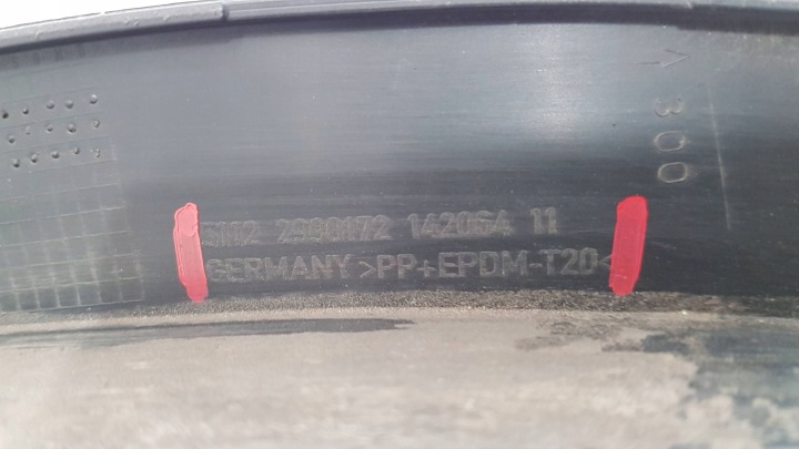 BMW X1 E84 MOULURE NADKLADKA GARDE-BOUE DROIT ARRIÈRE 2990172