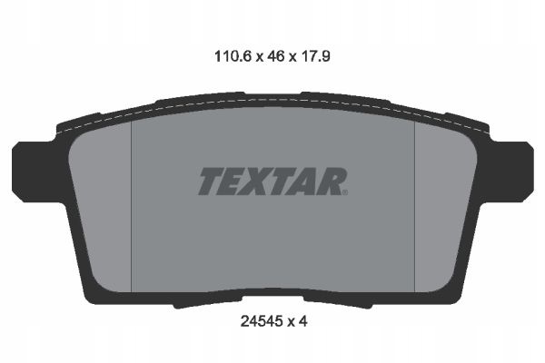 TEXTAR 2454501 ZAPATAS DE FRENADO 