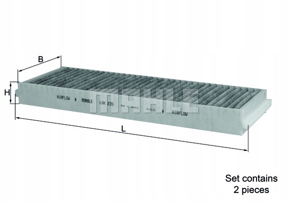 FILTRO DE CABINA KNECHT LAK 239/S LAK239S 