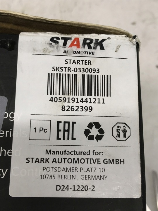 DÉMARREUR STARK SKSTR-0330093