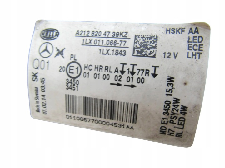 MERCEDES E W212 212 LIFT 2.2 CDI PARE-CHOCS CAPOT RADIATEURS COMPLET AVANT