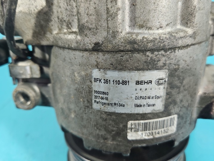 COMPRESSEUR DE CLIMATISATION COMPRESSEUR AUDI A4 B6 1,9 TDI 8FK351110-881