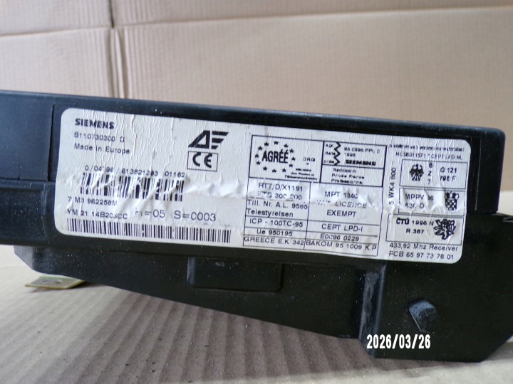 ALHAMBRA I LIFT 1.8T BOÎTE FUSIBLES 7M3962258M