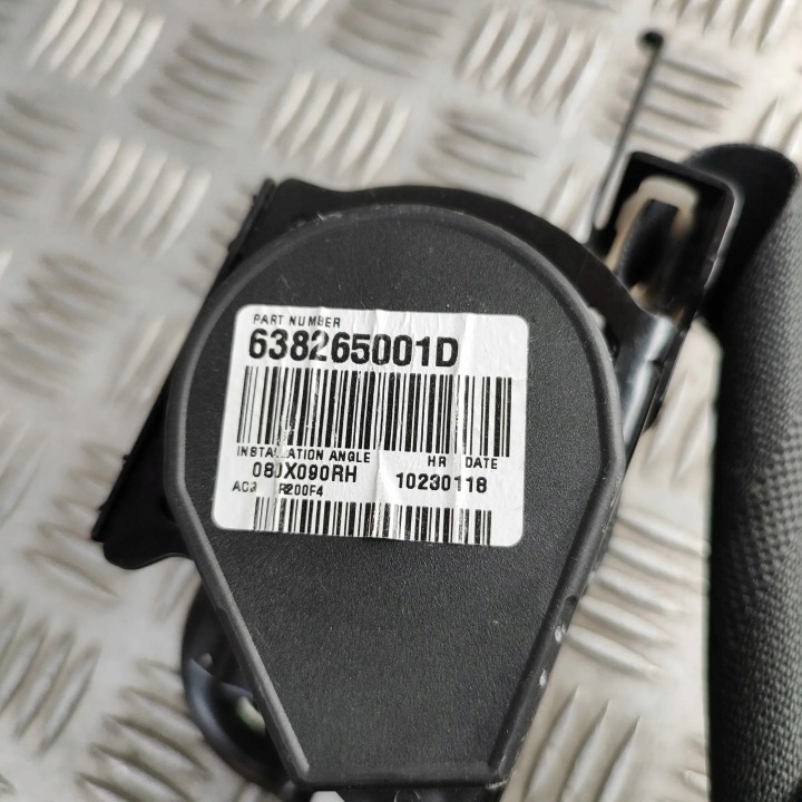 CEINTURE DE SÉCURITÉ AVANT DROIT NISSAN LEAF (ZE1) 638265001D 31046284