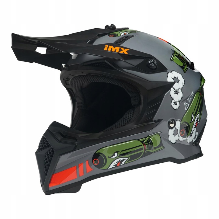 CASCO CROSS IMX FMX-02 DROPPING BOMBS QUAD REGALO 