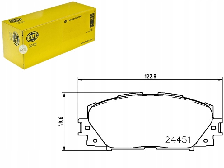 HELLA PAGID PLAQUETTES FREIN T1814 8DB355014-311