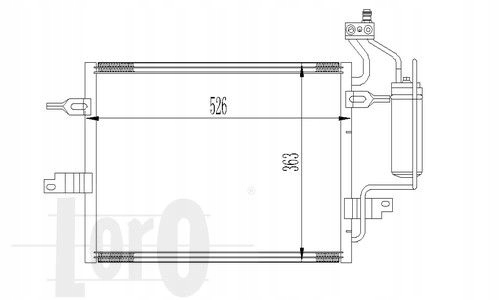 RADIATEUR DU CLIMATISEUR OPEL MERIVA 1.4 1.6 04-10 photo 6 - milautoparts-fr.ukrlive.com