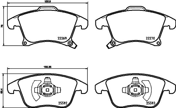 PADS BRAKE FORD MONDEO 14- FRONT photo 15 - milautoparts-fr.ukrlive.com