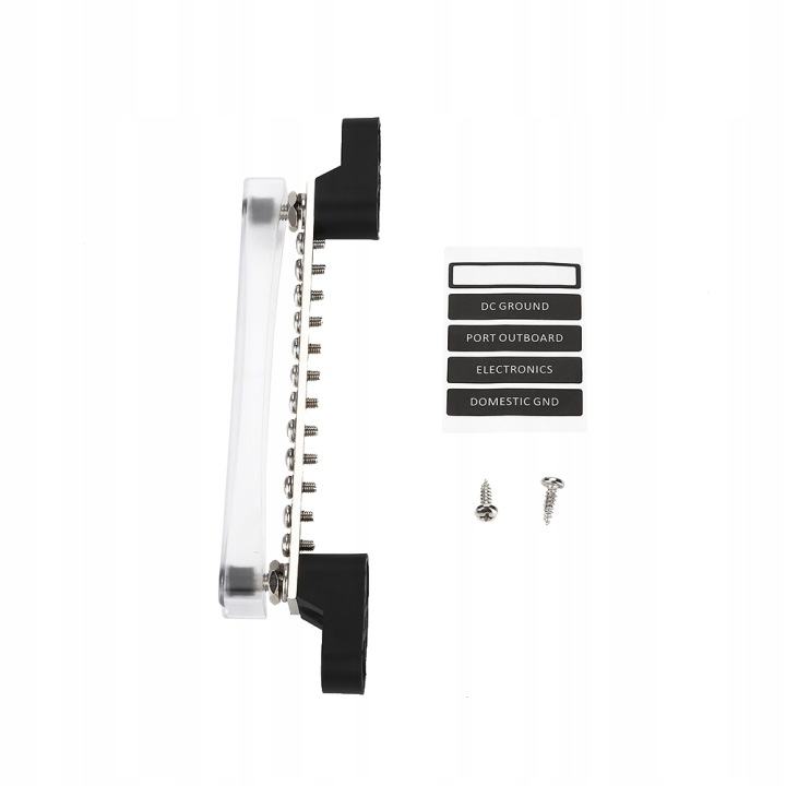 BLOC DYSTRYBUCJI RÉSEAUX ÉLECTRIQUES TUBES 12P UNIVERSELLE 100 A+ AVEC COUVERCLE