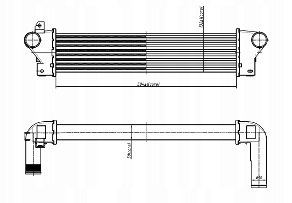 RADUADOR AIRE DE CARGA 309054 