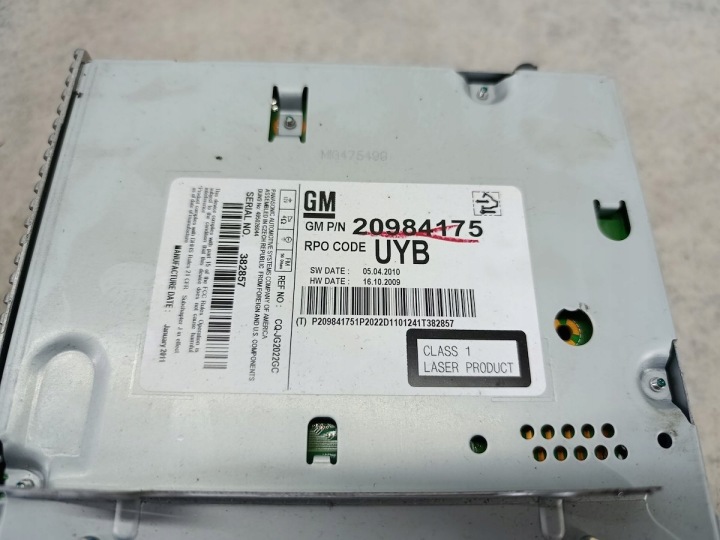 KIT MULTIMÉDIA OPEL MERIVA B 13338335 20984175 13346041 DELPHI