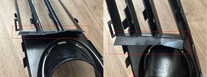 AUDI A8 D4 2009-2013 GRILLE PARE-CHOCS AVANT DROITE SOUS RADAR 4H0 ORIGINAL