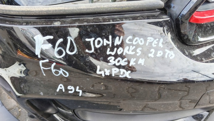 MINI F60 LCI JOHN COOPER WORKS A94 2.0TB 306KM CAPOT PARE-CHOCS 4XPDC 5A12588