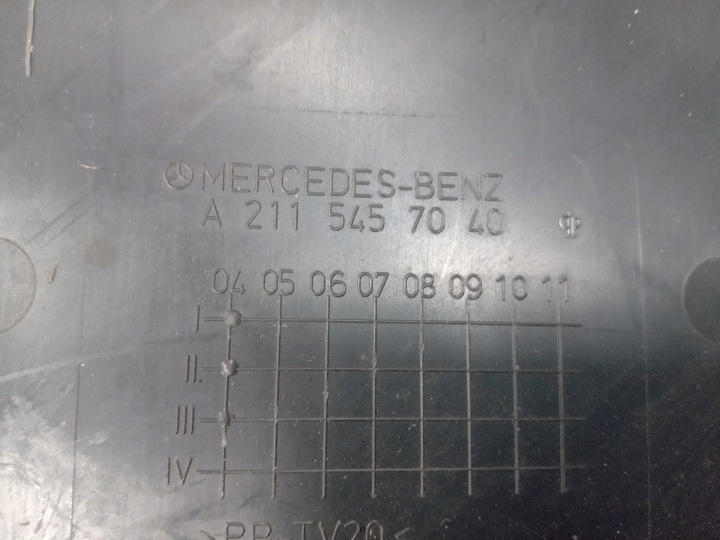 PROTECTION COUVERCLES DE COFFRE INSERT ÉTAGÈRE MERCEDES E CLASSE W211