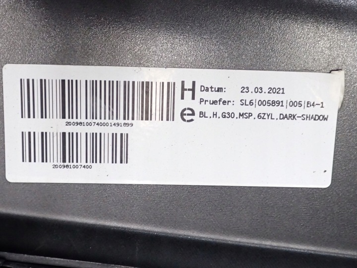 PARE-CHOCS ARRIÈRE ARRIÈRE COMPLET ORIGINAL PDC BMW 5 G30 G31 UNIVERSEL MODULE 17R