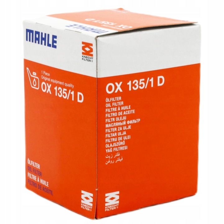 FILTRE HUILES KNECHT/MAHLE OX 135/1 D ECO MAHLE OX 135/1D FILTRE HUILES