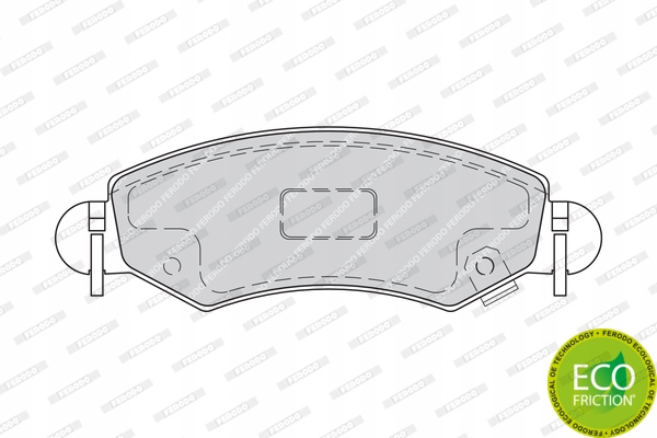 KIT ENSEMBLE PLAQUETTES FREINS [FERODO]
