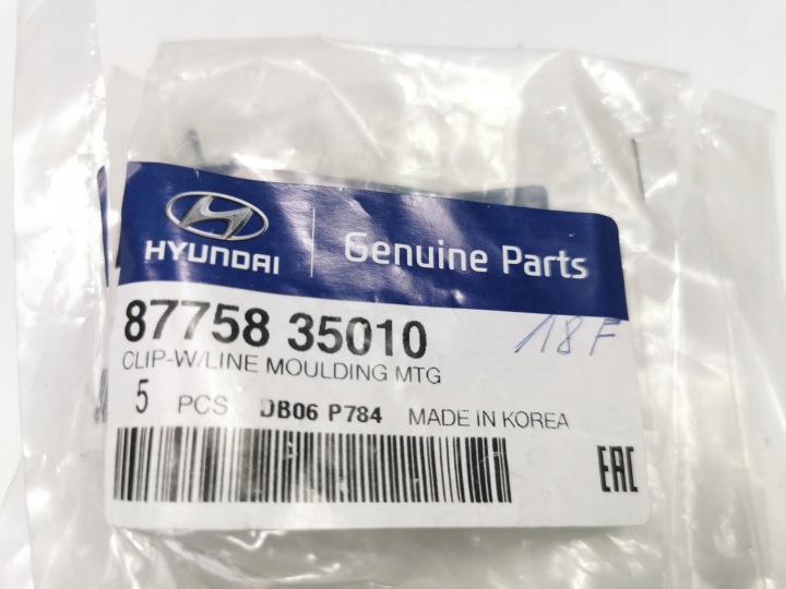 CLIPS BAGUETTES LATÉRAL SEUIL HYUNDAI I10 I20 OE 87758 35010