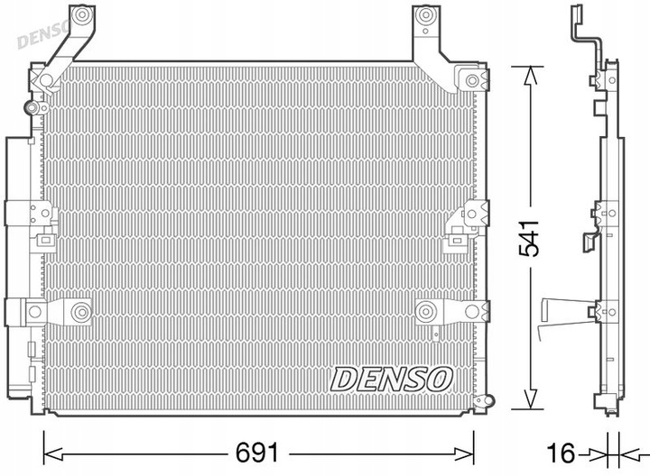 RADUADOR DE ACONDICIONADOR DENSO DCN50032 