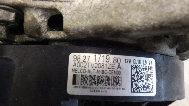 ALTERNATEUR CITROEN DS7 1.5 BLUE HDI 9827171980 A002TV2081ZE