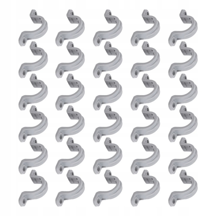 30PCS ÉLECTRIQUE CONDUIT CLAMP 2 OUVERTURES PVC FLEXIBLE COURROIE VERS PX
